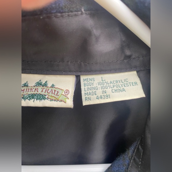 Men's Blue And Green Flannel Shirt - Picture 2 of 3